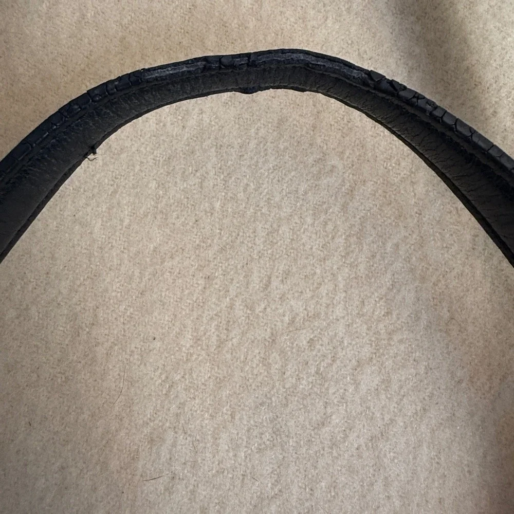 Coach Black Leather Crossbody Hobo Shoulder Bag Designer‎ Purse Handbag